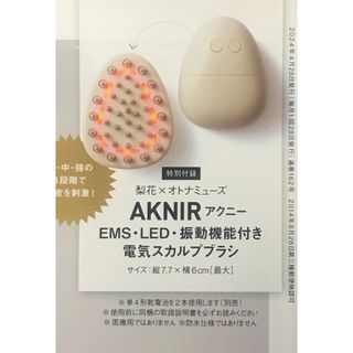 オトナミューズ 未開封付録 2024年5月号 ANKIR スカルプブラシ