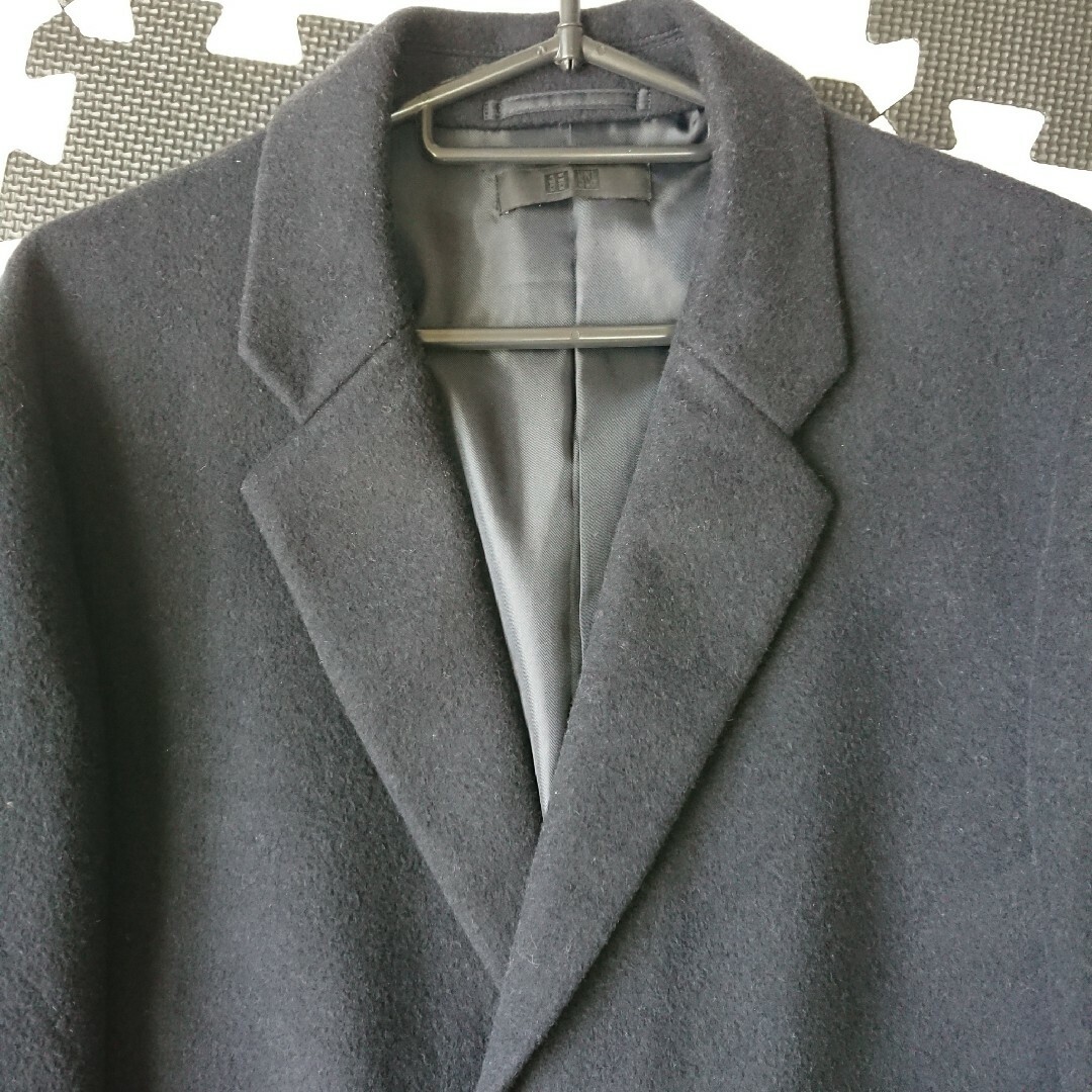 UNIQLO(ユニクロ)のユニクロ ウールカシミヤチェスターコート メンズのジャケット/アウター(チェスターコート)の商品写真
