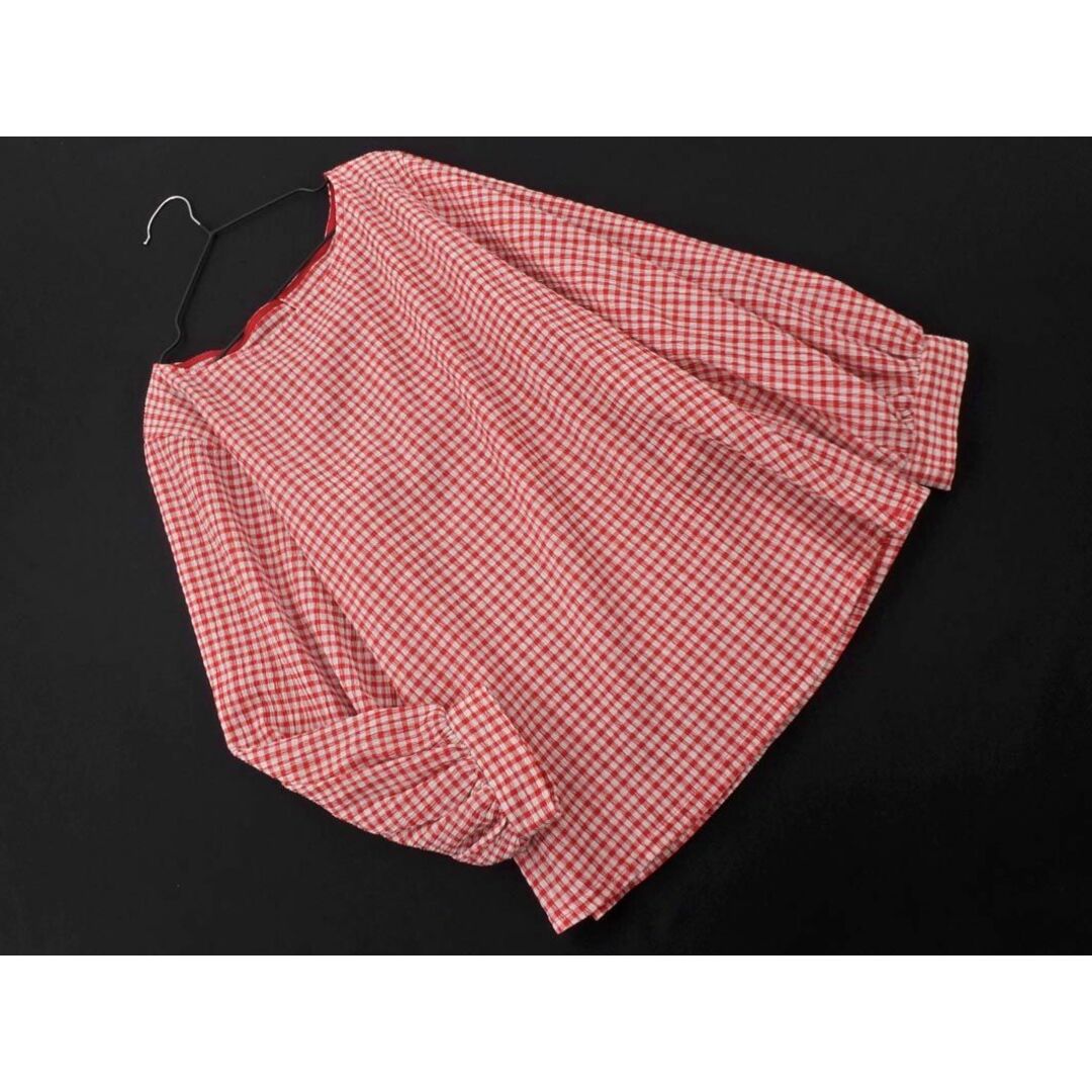 Rope' Picnic(ロペピクニック)のロペピクニック チェック ブラウス シャツ size38/赤ｘ白 ■◇ レディース レディースのトップス(シャツ/ブラウス(長袖/七分))の商品写真