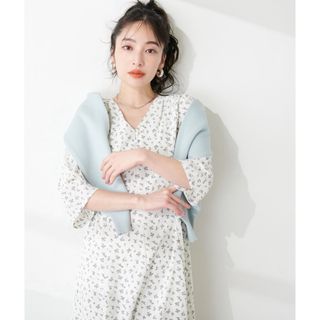 ナチュラルクチュール(natural couture)のnatural couture web限定/レトロ小花ワンピース(ロングワンピース/マキシワンピース)