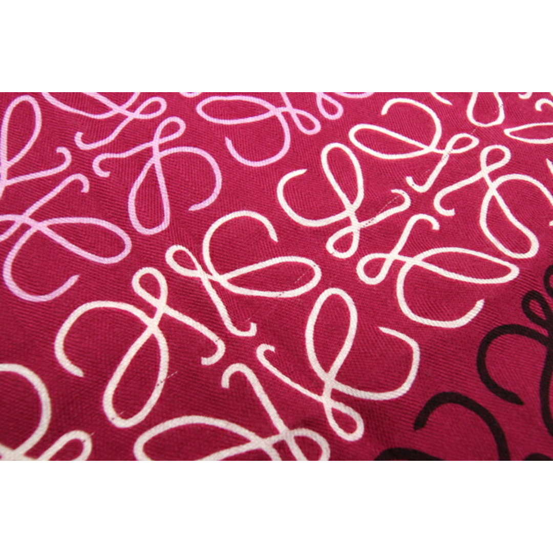 LOEWE(ロエベ)の ロエベ ストール アナグラム ピンク ウール シルク レディースのファッション小物(ストール/パシュミナ)の商品写真