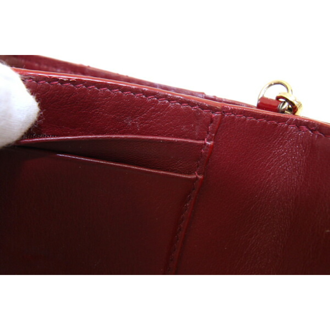Christian Dior(クリスチャンディオール)の ディオール 三つ折り財布 レディディオール ワインレッド レディースのファッション小物(財布)の商品写真