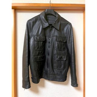 DIOR HOMME - 新品未使用 Dior Homme ディオールオム レザージャケット DIOR HOMME - 新品未使用 Dior Homme ディオールオム レザージャケット