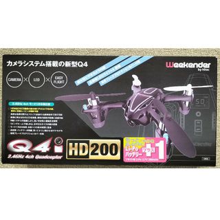 小型カメラ付きドローンQ4i HD200 ブラック中古(ホビーラジコン)