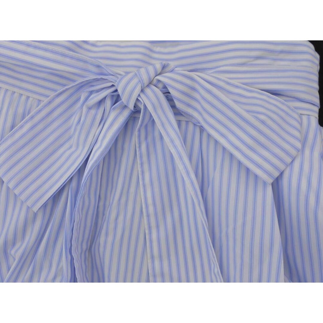 31 Sons de mode(トランテアンソンドゥモード)の31 Sons de mode トランテアンソンドゥモード ストライプ フレア スカート size38/白ｘ水色 ■◇ レディース レディースのスカート(ロングスカート)の商品写真