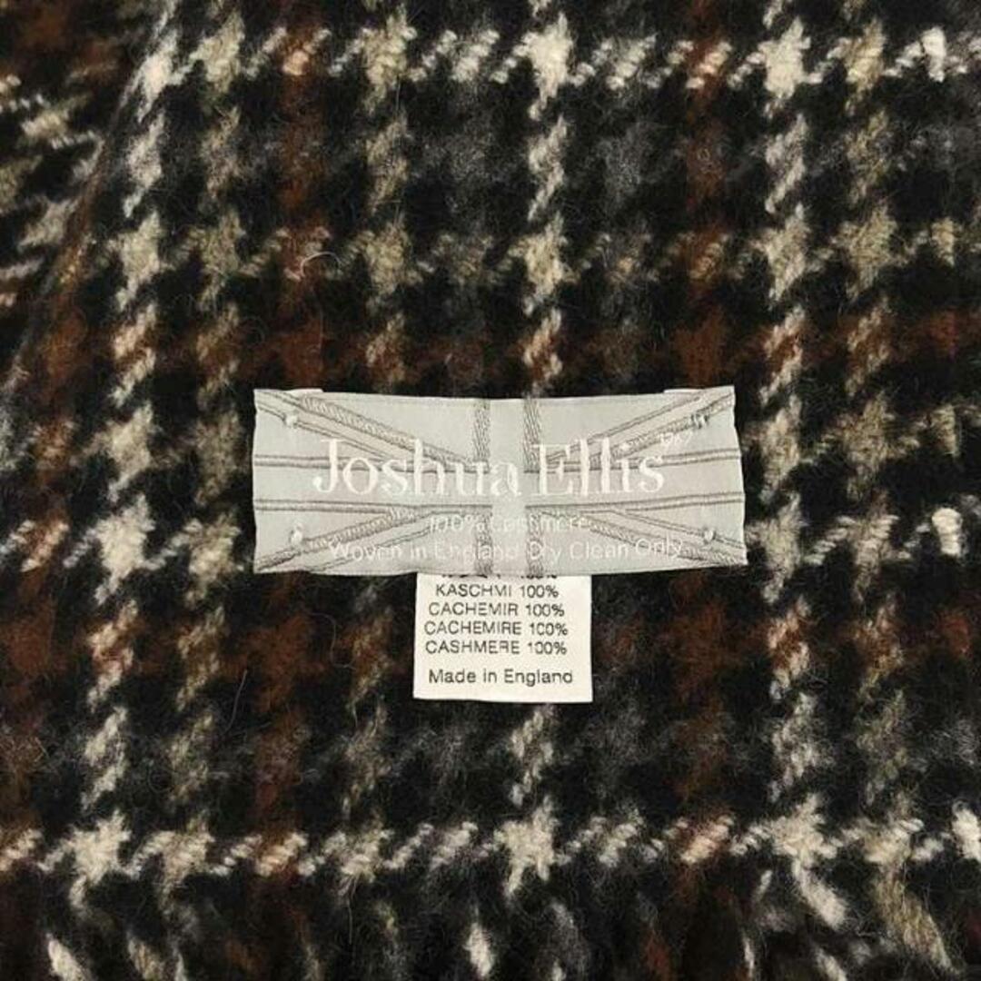 Joshua Ellis(ジョシュアエリス)の【新品】  JOSHUA ELLIS / ジョシュアエリス | cashmere 100％ / カシミヤ フリンジ 千鳥格子 大判 ストール マフラー / ユニセックス | マルチカラー レディースのファッション小物(ストール/パシュミナ)の商品写真