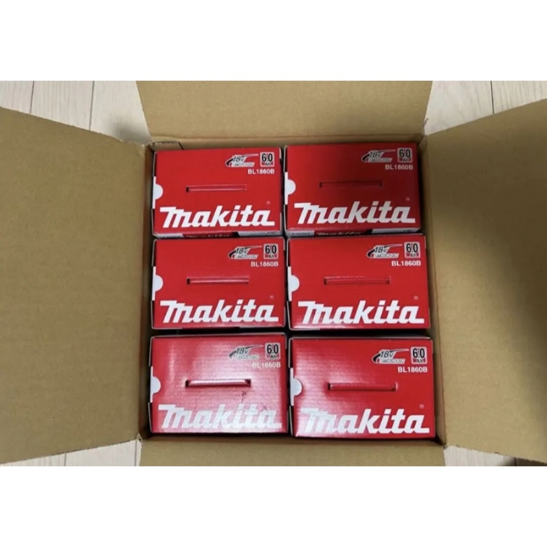 Makita(マキタ)のmakita マキタ 18V 6.0Ah リチウムイオンバッテリーBL1860B 自動車/バイクのバイク(工具)の商品写真