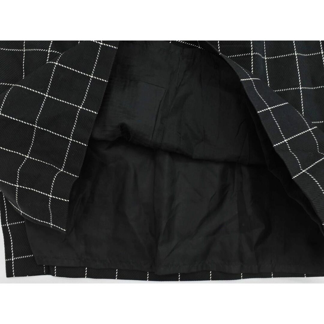 MK KLEIN+(エムケークランプリュス)のMK KLEIN+ エムケークランプリュス 格子柄 タイト スカート size38/白ｘ黒 ■◇ レディース レディースのスカート(ミニスカート)の商品写真