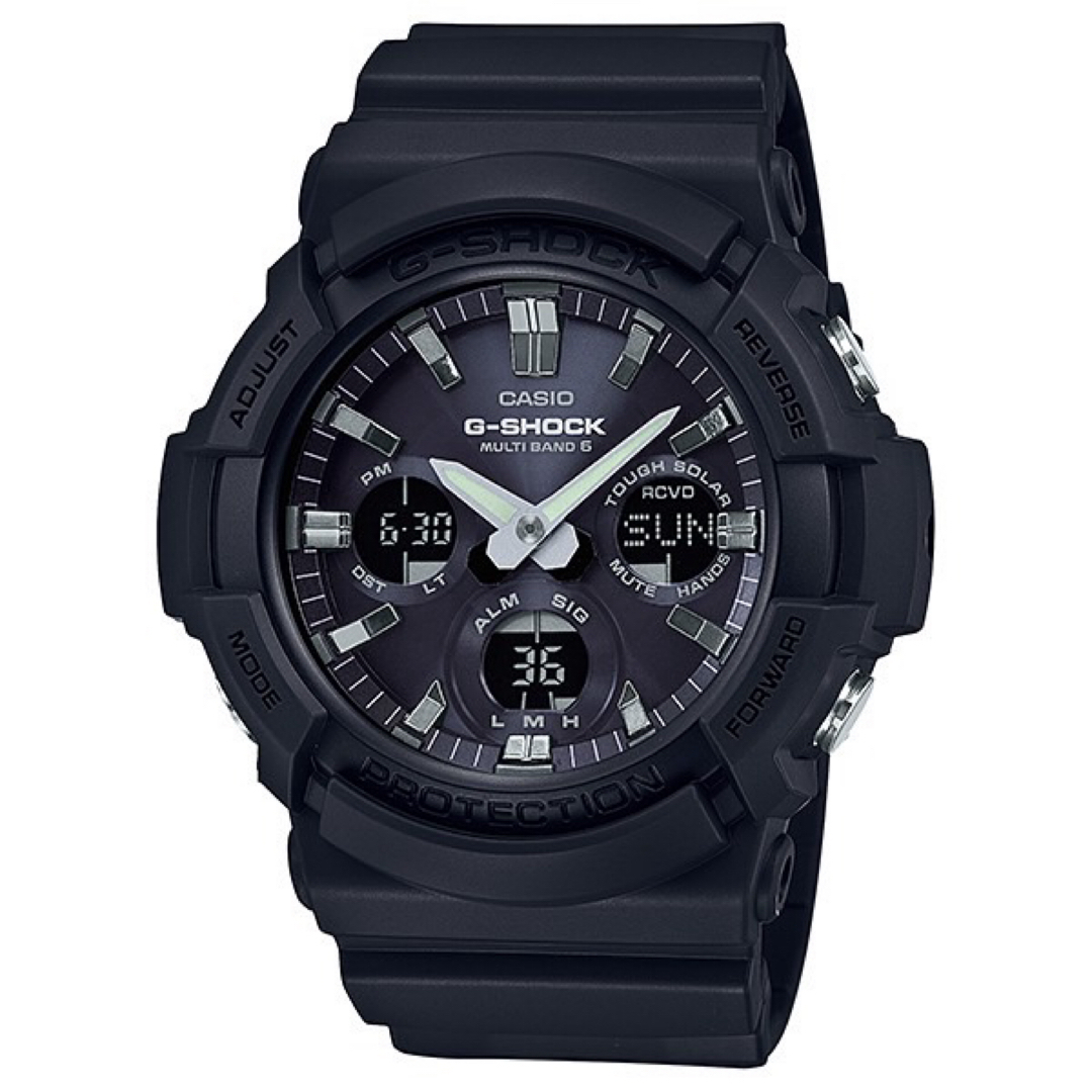 G-SHOCK(ジーショック)のG-SHOCK ビッグケース タフソーラーマルチバンド6 GAW-100B-1A メンズの時計(腕時計(アナログ))の商品写真