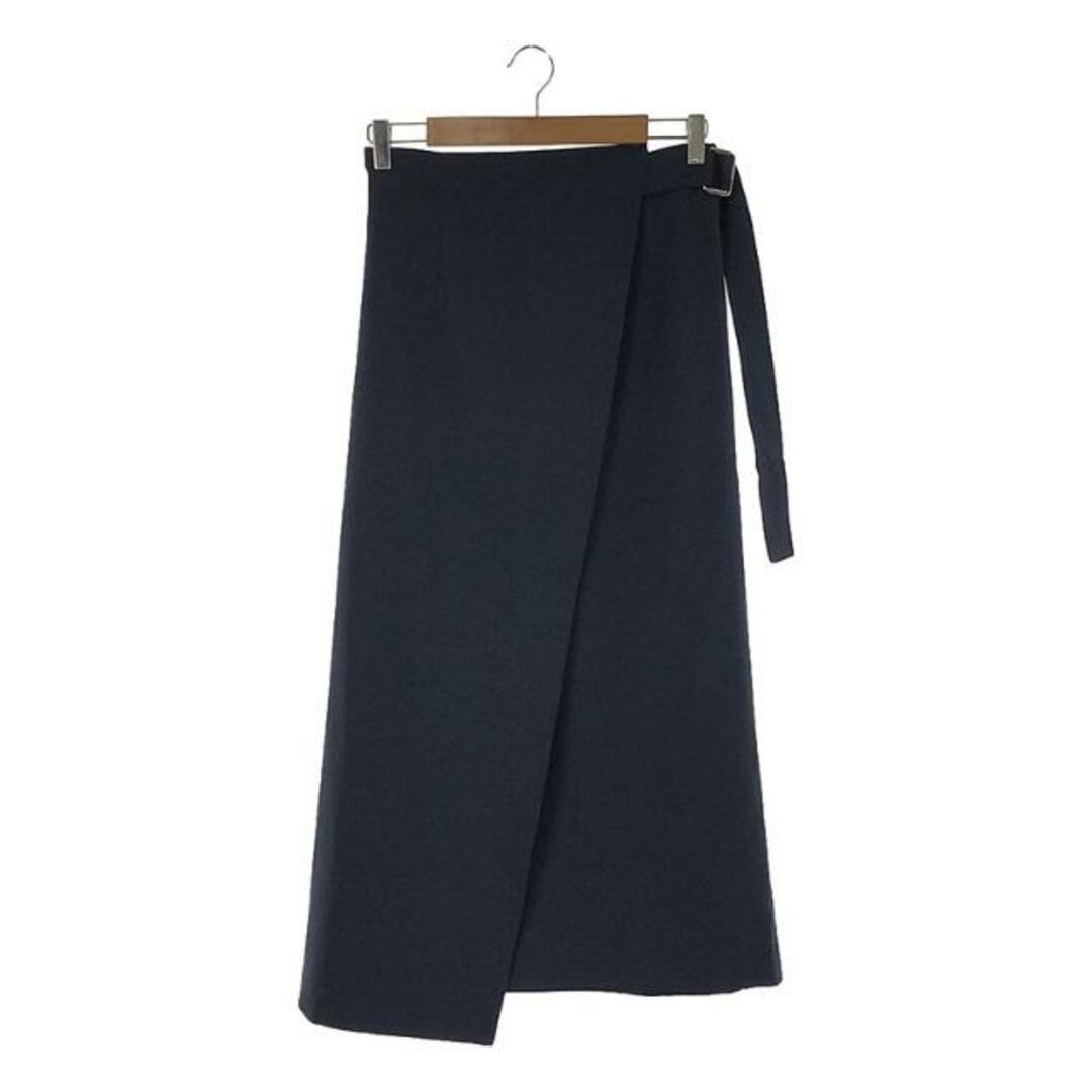 foufou / フーフー | high waist wrap skirt  / ハイウエストラップスカート | 0 | ネイビー | レディース レディースのスカート(ロングスカート)の商品写真