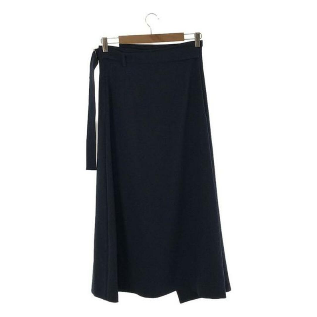 foufou / フーフー | high waist wrap skirt  / ハイウエストラップスカート | 0 | ネイビー | レディース レディースのスカート(ロングスカート)の商品写真