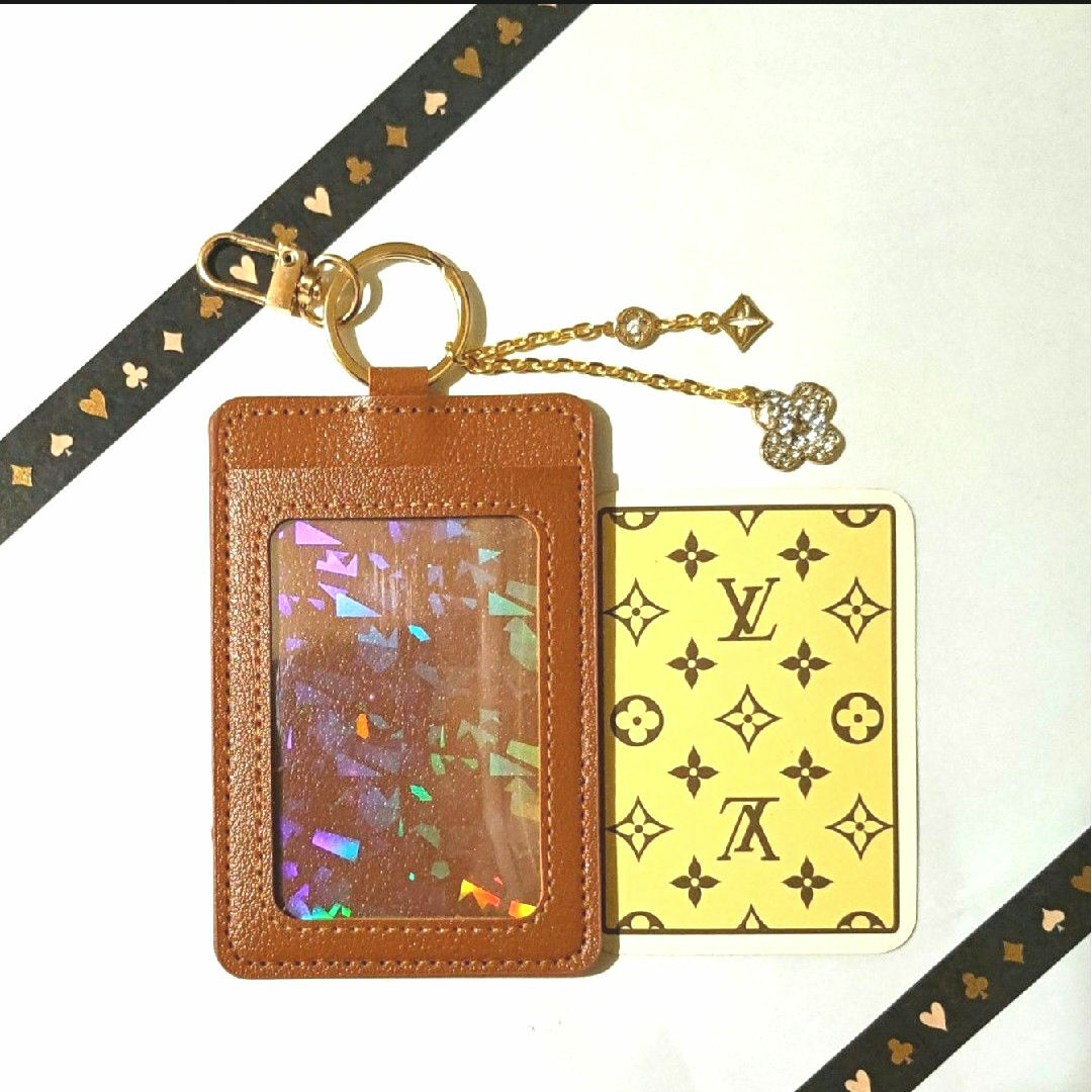 LOUIS VUITTON(ルイヴィトン)の希少♥♣LOUIS VUITTON♠♦モノグラムトランプ １枚 新品パスケース⑤ レディースのファッション小物(パスケース/IDカードホルダー)の商品写真