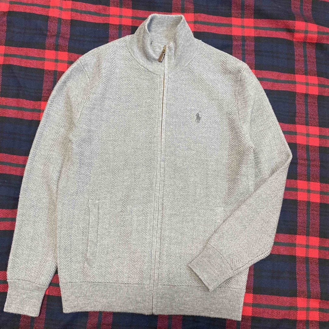 POLO RALPH LAUREN(ポロラルフローレン)のPOLO RALPH LAUREN  フルジップ　ニット　新品タグ付き メンズのトップス(ニット/セーター)の商品写真