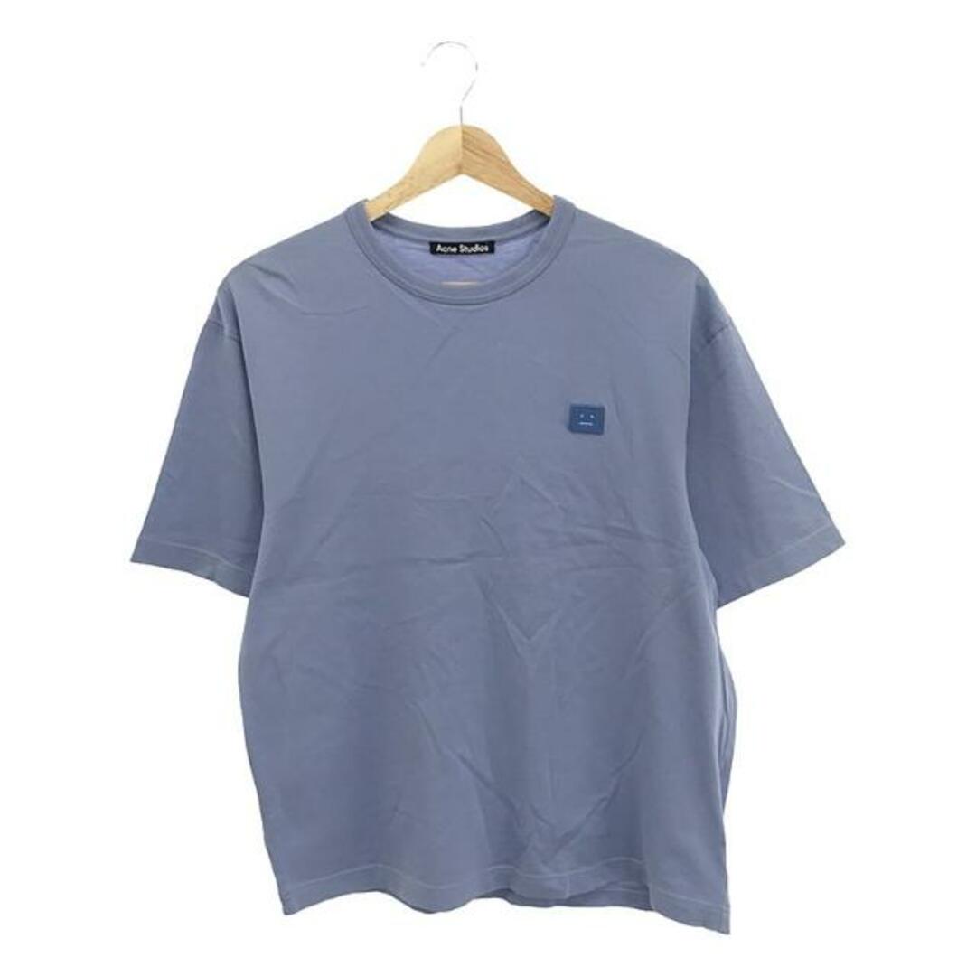 Acne Studios / アクネストゥディオズ | フェイスロゴパッチ クルーネック Tシャツ | XXS | ブルー | レディース レディースのトップス(Tシャツ(半袖/袖なし))の商品写真