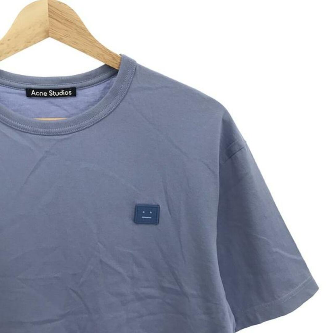 Acne Studios / アクネストゥディオズ | フェイスロゴパッチ クルーネック Tシャツ | XXS | ブルー | レディース レディースのトップス(Tシャツ(半袖/袖なし))の商品写真