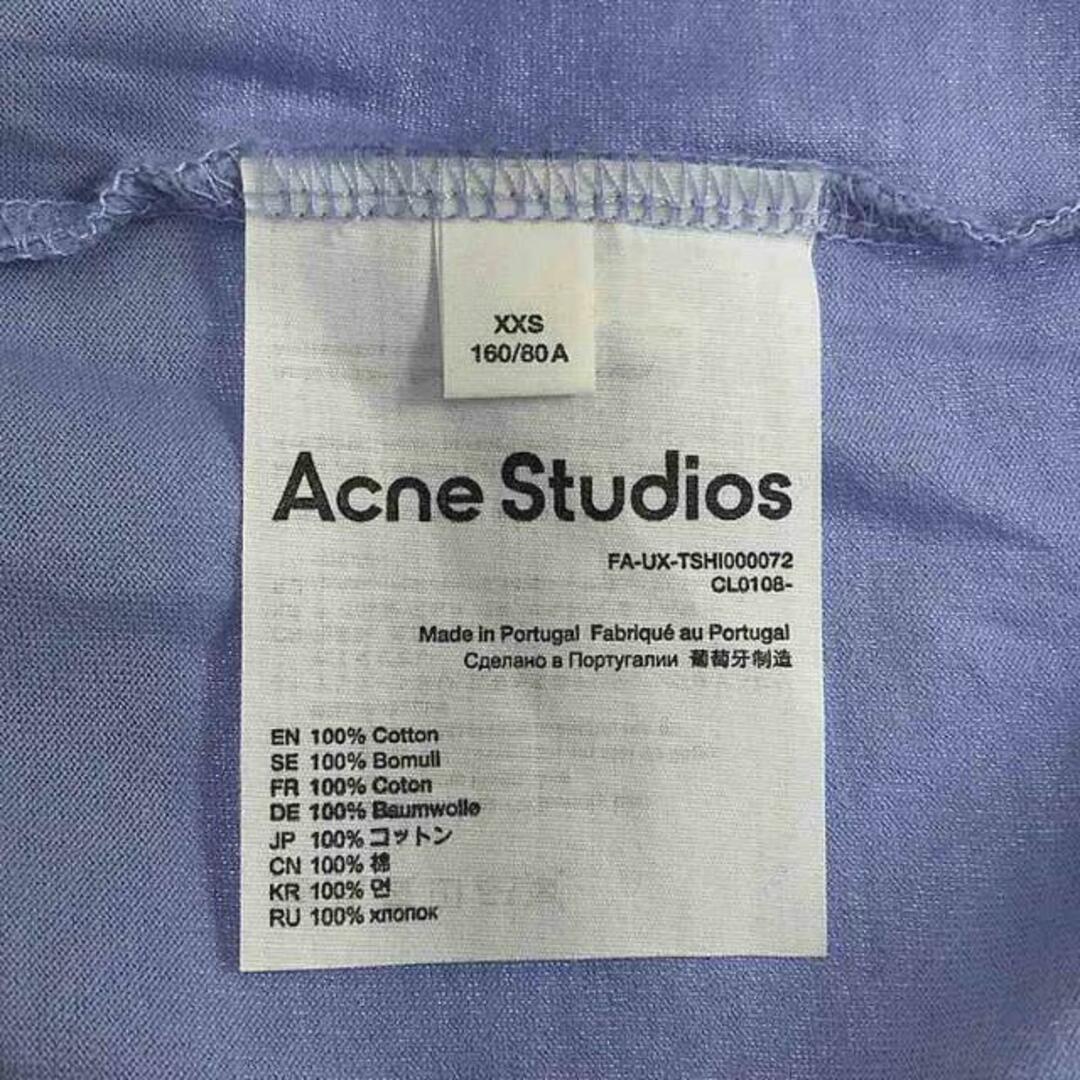 Acne Studios / アクネストゥディオズ | フェイスロゴパッチ クルーネック Tシャツ | XXS | ブルー | レディース レディースのトップス(Tシャツ(半袖/袖なし))の商品写真