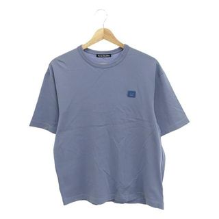 Acne Studios / アクネストゥディオズ | フェイスロゴパッチ クルーネック Tシャツ | XXS | ブルー | レディース(Tシャツ(半袖/袖なし))