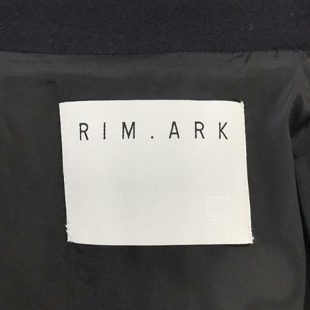 RIM.ARK(リムアーク)の【美品】  RIM.ARK / リムアーク | 2023AW | Stand collar melton CT ロングコート | 36 | ブラック | レディース レディースのジャケット/アウター(その他)の商品写真