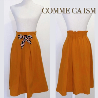 コムサイズム(COMME CA ISM)のコムサイズム スカーフリボンフレアスカート(ひざ丈スカート)