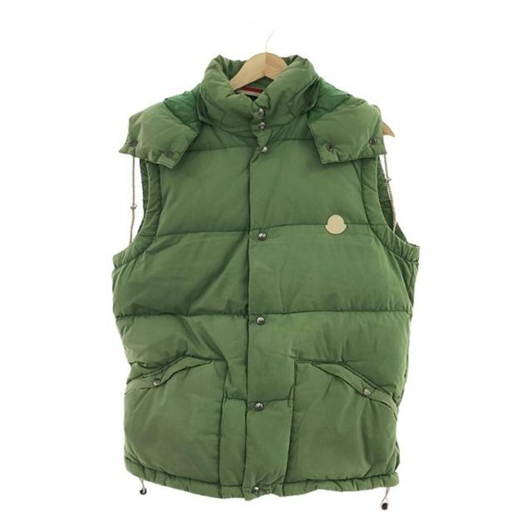 MONCLER V / モンクレールV | × VISVIM  ビズビムコラボ IDE VEST イデ ヴィンテージ加工 フーデッド ダウンベスト | 2 | グリーン | メンズ メンズのトップス(ベスト)の商品写真