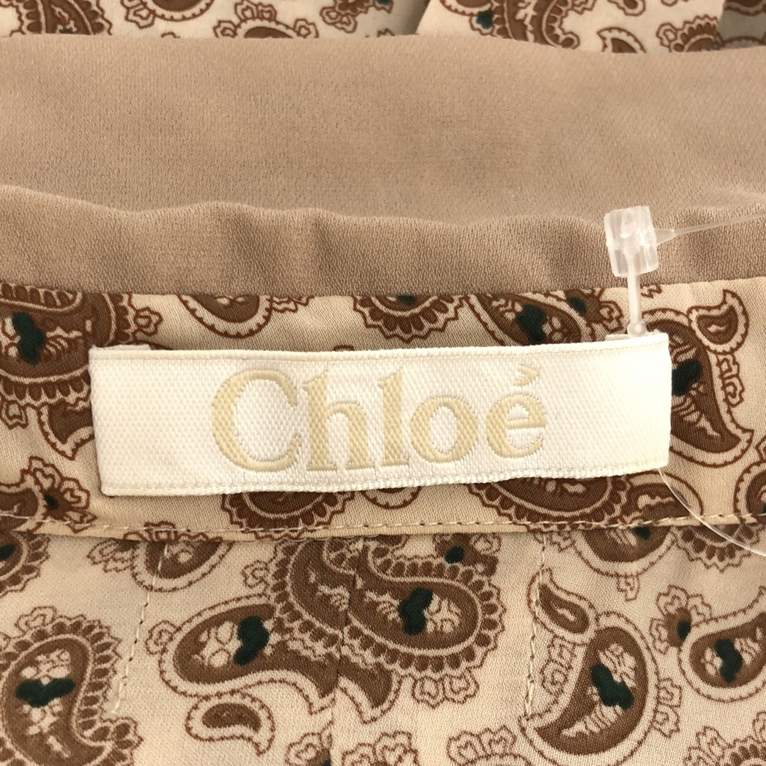 Chloe(クロエ)のChloe クロエ ペイズリープルオーバー シルクブラウス シャツ グリーン 36 レディースのトップス(シャツ/ブラウス(長袖/七分))の商品写真