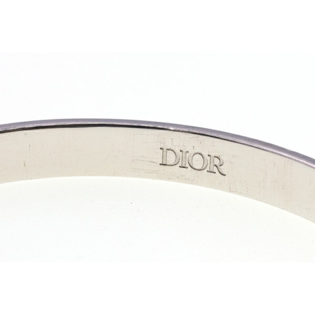 Christian Dior(クリスチャンディオール)の ディオール バングル オブリーク シルバー メタル 中古 メンズのアクセサリー(ブレスレット)の商品写真