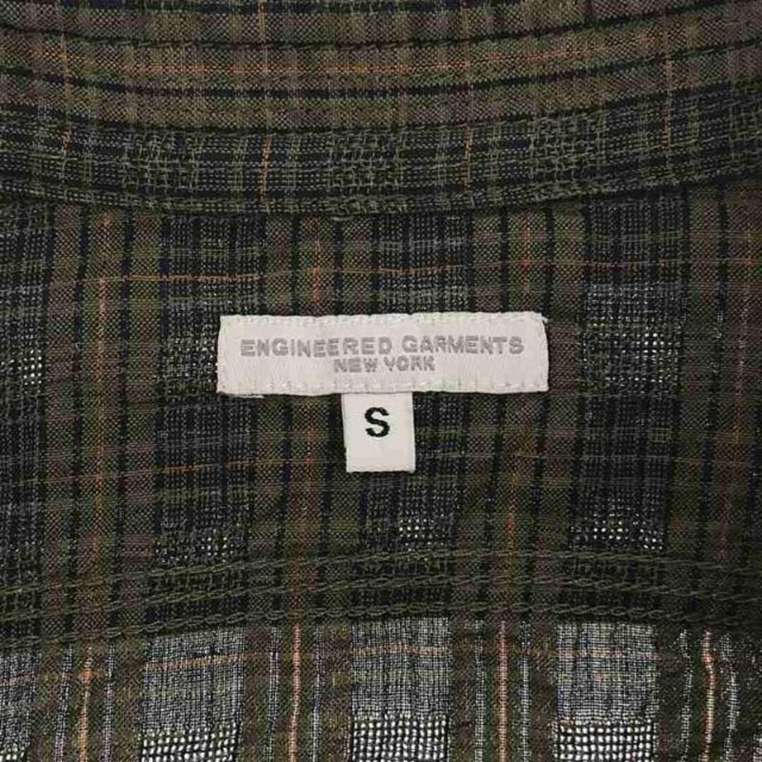 Engineered Garments(エンジニアードガーメンツ)の【美品】  Engineered Garments / エンジニアドガーメンツ | Work Shirt - Small Seersucker Plaid / チェック ワークシャツ | S | カーキ系 | メンズ メンズのトップス(Tシャツ/カットソー(七分/長袖))の商品写真