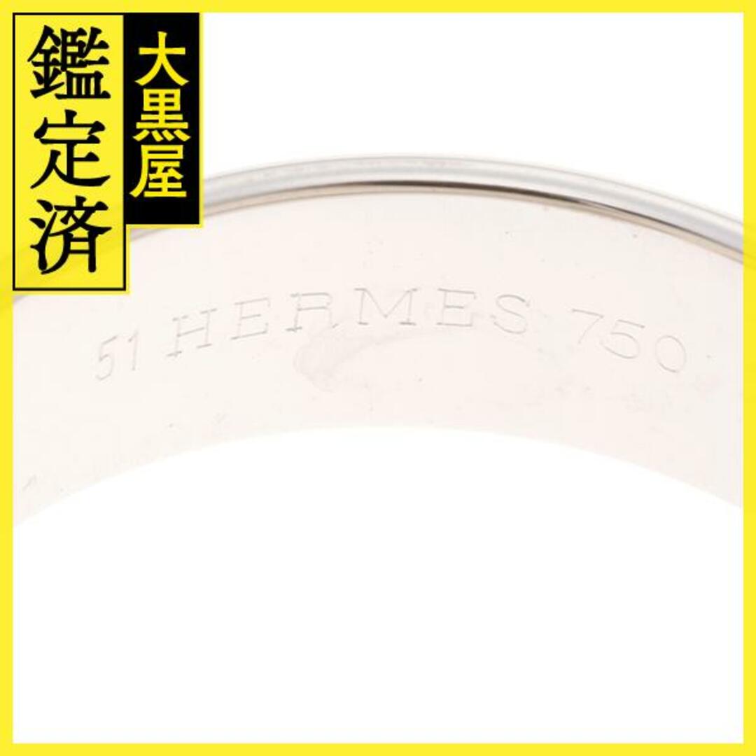 Hermes(エルメス)のエルメス ダブル リング K18YG WG 13.9g #51【434】 レディースのアクセサリー(リング(指輪))の商品写真