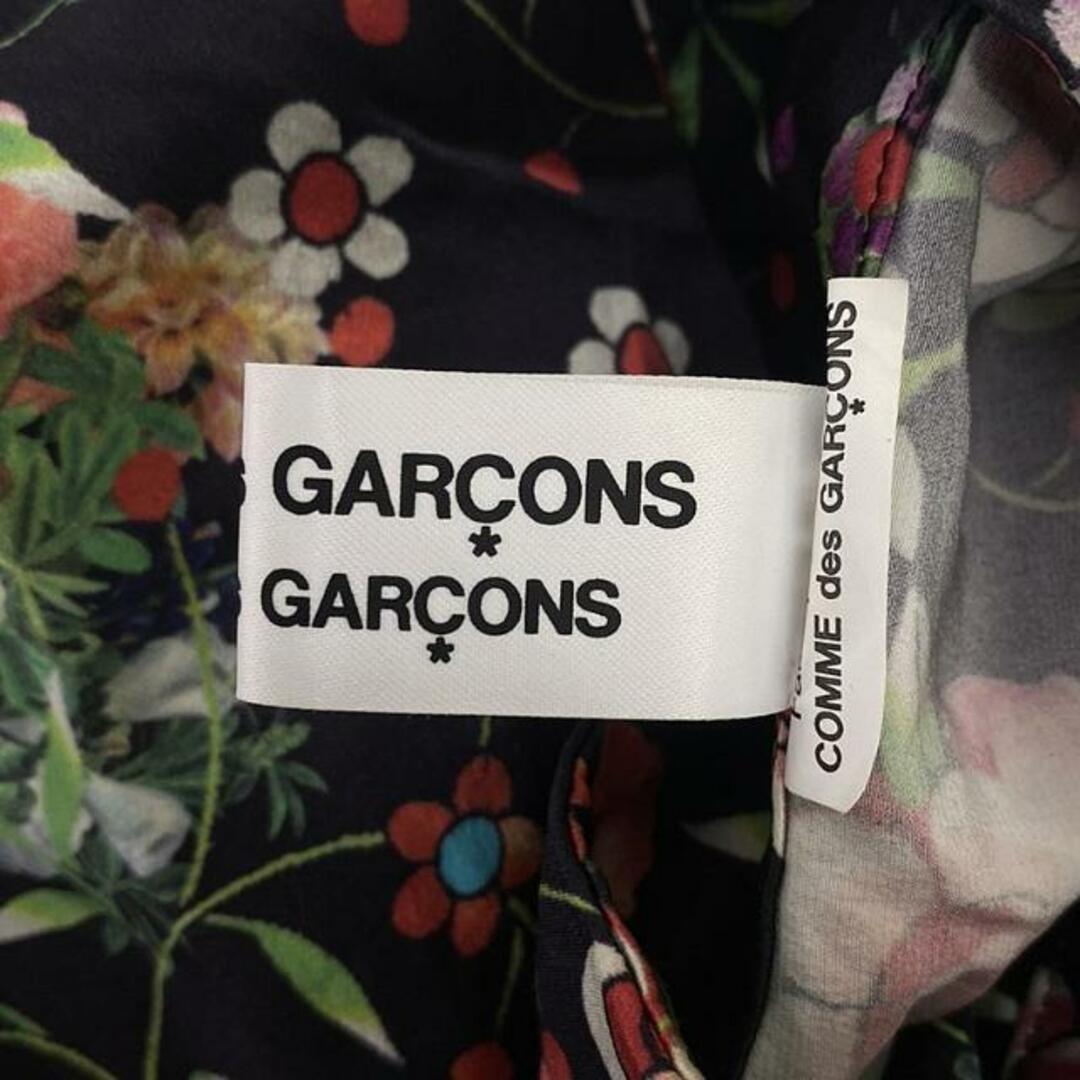 COMME des GARCONS COMME des GARCONS(コムデギャルソンコムデギャルソン)の【美品】  COMME des GARCONS COMME des GARCONS / コムコム | 2021SS | シルク 花柄チャイナシャツ | S | ブラック | レディース レディースのトップス(シャツ/ブラウス(長袖/七分))の商品写真