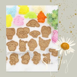 お弁当 クッキー キャラ弁 型 お菓子作り かわいい 8個セット(弁当用品)