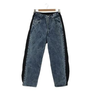 シュタイン(stein)のstein / シュタイン | 2024SS | NYLON COMBINATION CHEMICAL BLEACHED DENIM / ナイロンコンビ ブリーチデニム イージーパンツ | S | インディゴ | メンズ(その他)