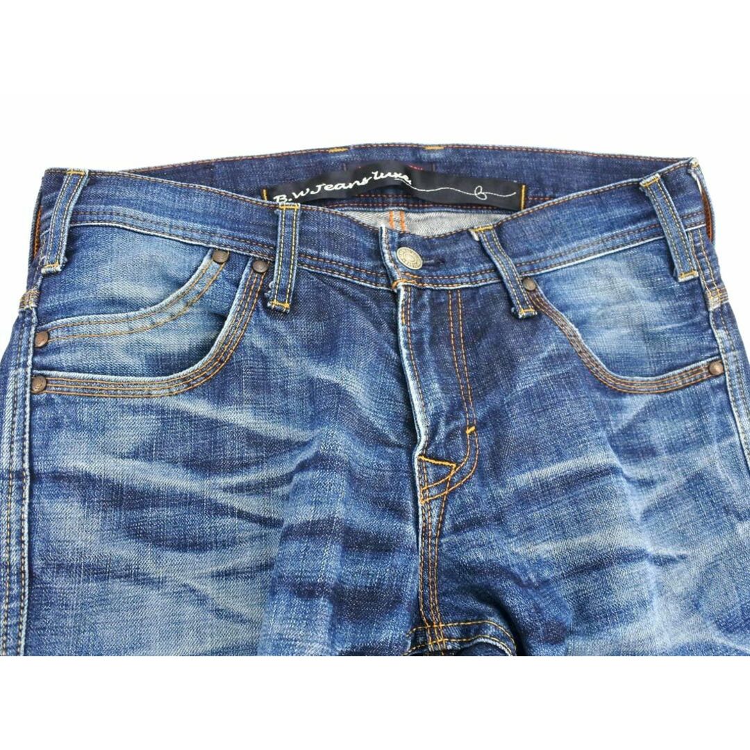 BLUE WAY(ブルーウェイ)のBLUE WAY ブルーウェイ USED加工 ブーツカット デニムパンツ size30/青 ■■ メンズ メンズのパンツ(デニム/ジーンズ)の商品写真