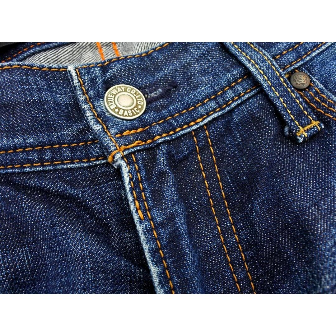 BLUE WAY(ブルーウェイ)のBLUE WAY ブルーウェイ USED加工 ブーツカット デニムパンツ size30/青 ■■ メンズ メンズのパンツ(デニム/ジーンズ)の商品写真