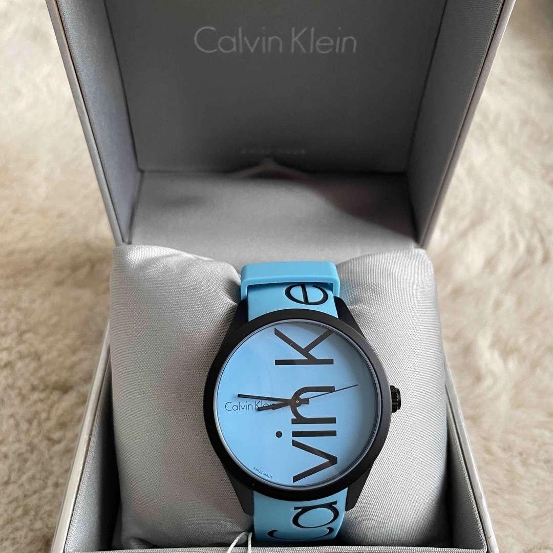 Calvin Klein(カルバンクライン)のGW限定値下げ！✨新品未使用✨カルバンクライン 腕時計      水色🩵 メンズの時計(腕時計(アナログ))の商品写真