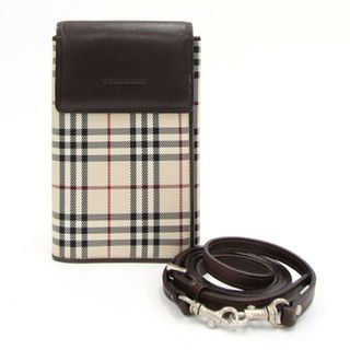 バーバリー(BURBERRY)の バーバリー ショルダーウォレット ライトベージュ レザー(財布)