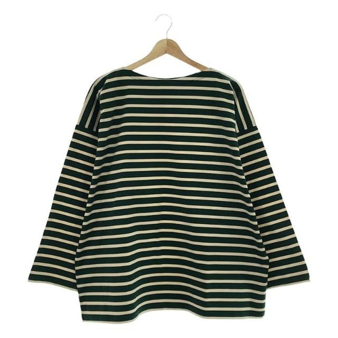 oblada / オブラダ | GUERNSEY BORDER Tシャツ | F | グリーン/ベージュ | レディース レディースのトップス(Tシャツ(長袖/七分))の商品写真