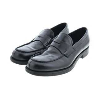 プラダ(PRADA)のPRADA プラダ ビジネス・ドレスシューズ UK6(26cm位) 黒 【古着】【中古】(ドレス/ビジネス)