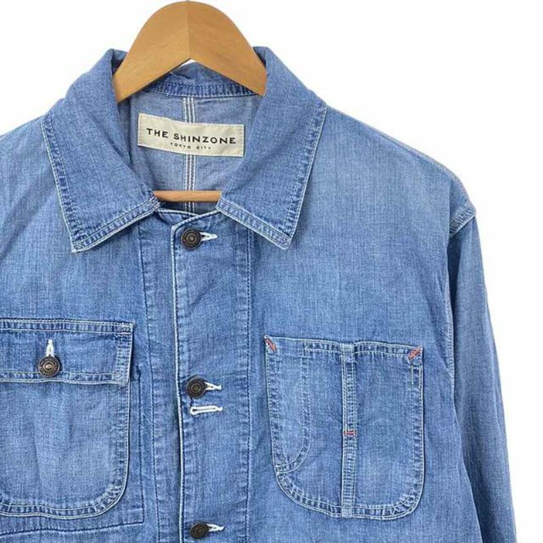Shinzone / シンゾーン | 2023SS | COVERALL デニム カバーオール ジャケット | 34 | インディゴ | レディース Shinzone / シンゾーン | 2023SS | COVERALL デニム カバーオール ジャケット | 34 | インディゴ | レディース