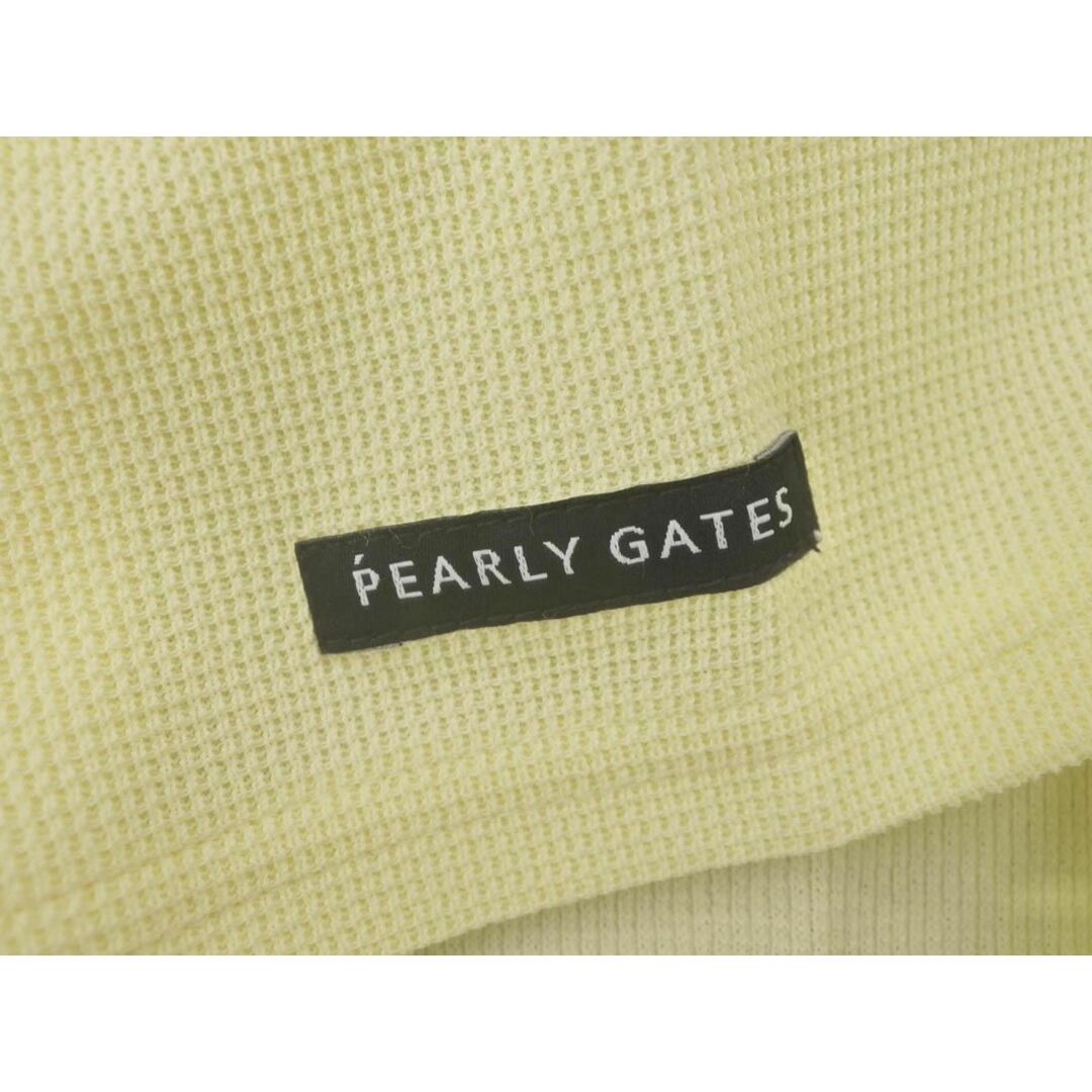 PEARLY GATES(パーリーゲイツ)の新品 PEARLY GATES パーリーゲイツ ゴルフウェア Wフェイス ポロシャツ size1/黄 ■◆◎レディース レディースのトップス(ポロシャツ)の商品写真