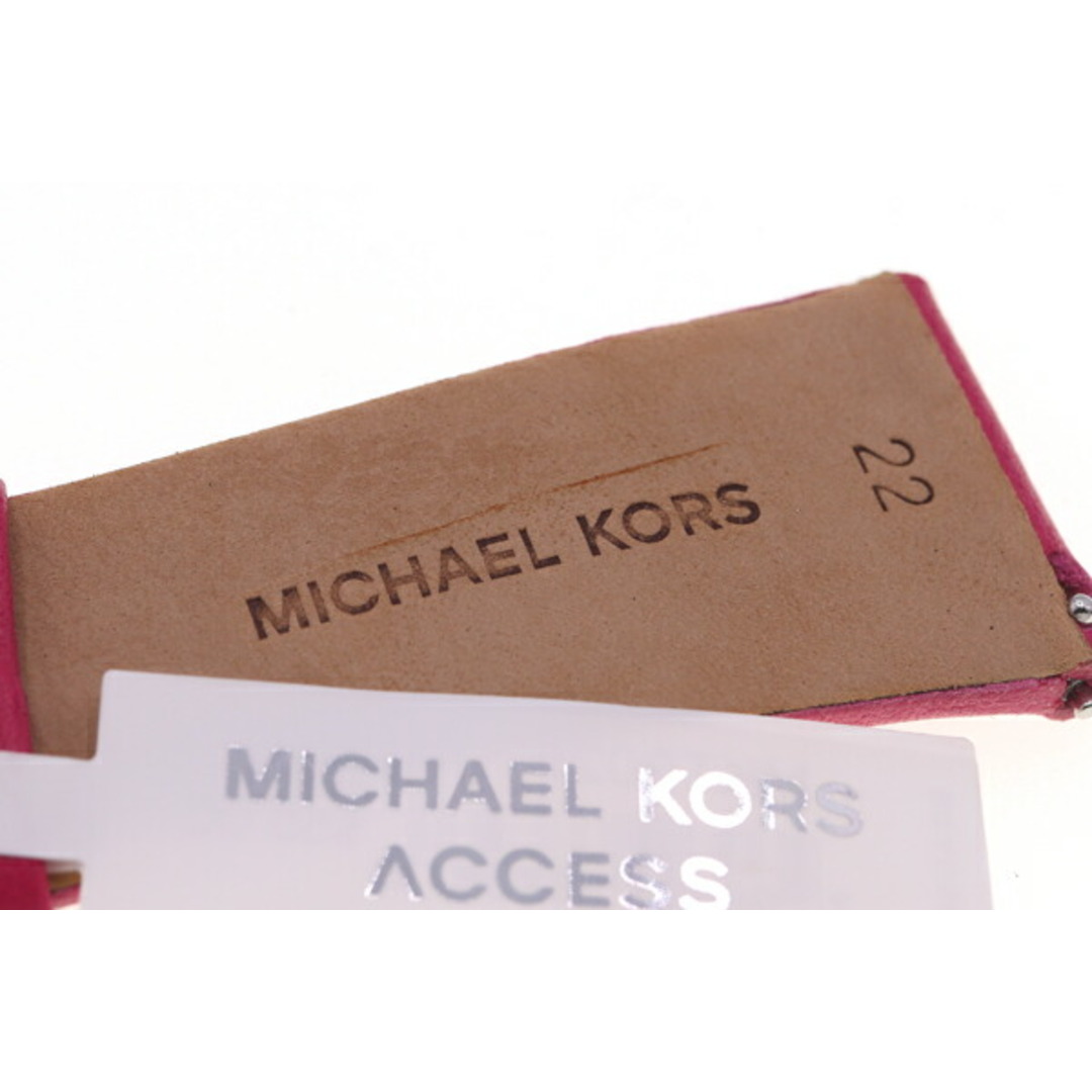 Michael Kors(マイケルコース)の マイケルコース 替えベルト MKT9026 ピンク 中古 メンズの時計(レザーベルト)の商品写真