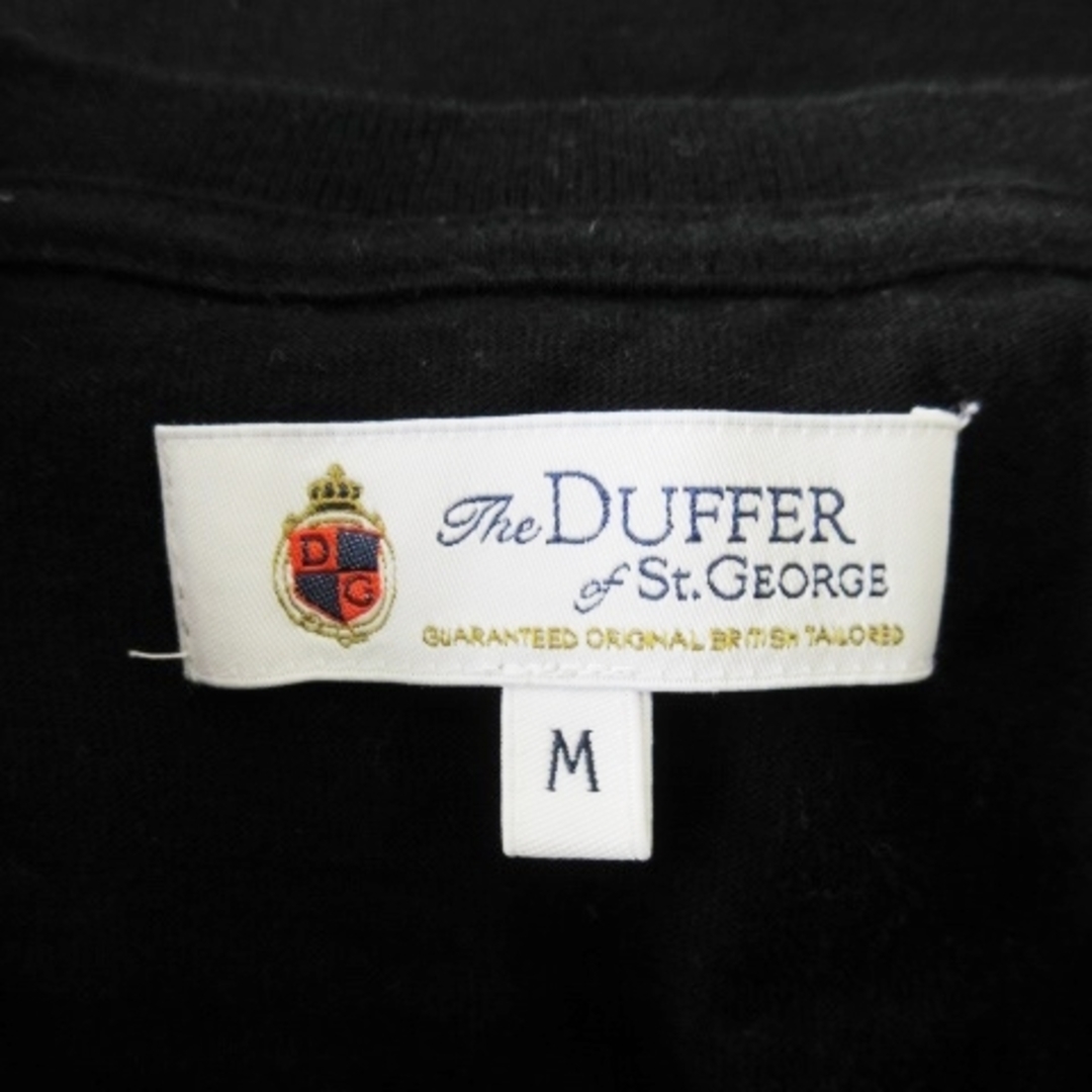 The DUFFER of ST.GEORGE(ザダファーオブセントジョージ)のザ・ダファー・オブ・セントジョージ Tシャツ クルーネック 半袖 ロゴ M 黒 メンズのトップス(Tシャツ/カットソー(半袖/袖なし))の商品写真