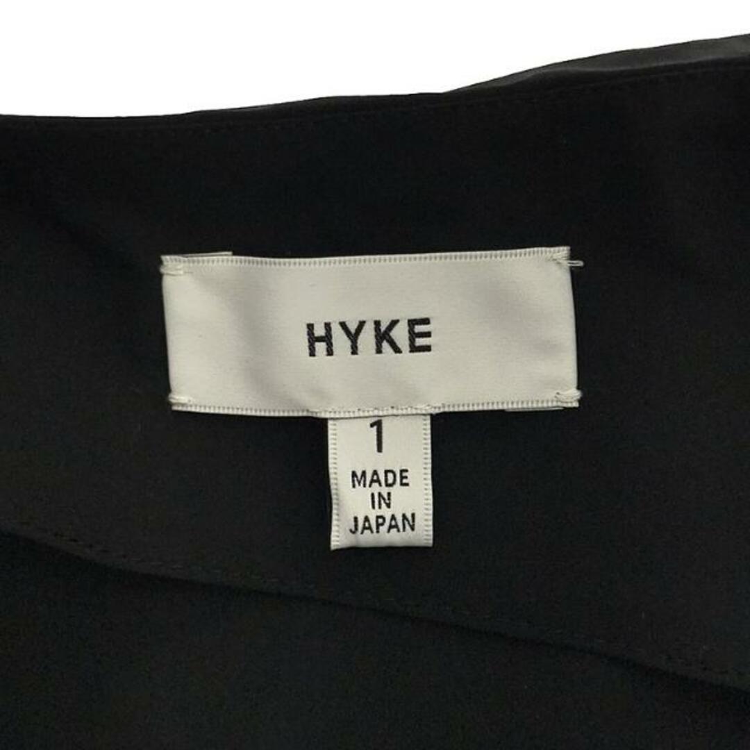 HYKE(ハイク)の【美品】  HYKE / ハイク | 2021SS | アシンメトリー ベルテッド ギャザー スリット ロングワンピース | 1 | ブラック | レディース レディースのワンピース(ロングワンピース/マキシワンピース)の商品写真