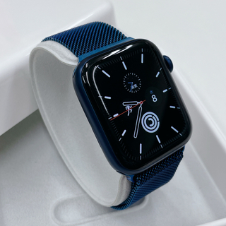 アップルウォッチ(Apple Watch)のapple watch series6 GPS 44mm ブルー(その他)