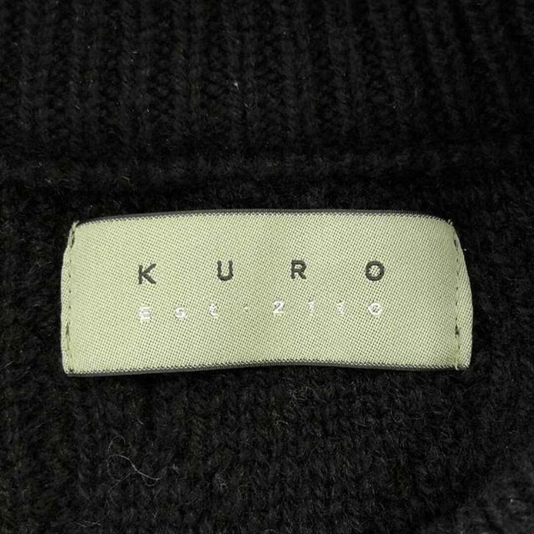 KURO(クロ)のKURO / クロ | REMAKE ニット セーター | 1 | ブラック | レディース レディースのトップス(ニット/セーター)の商品写真