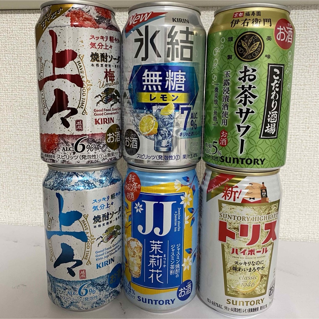 サントリー(サントリー)のお酒 チューハイ 飲み比べ6本セット ｳ 食品/飲料/酒の酒(その他)の商品写真