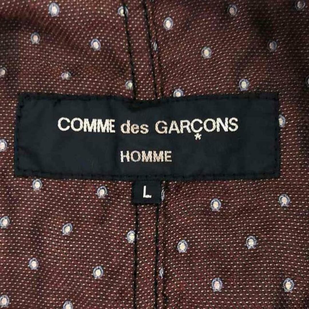 COMME des GARCONS HOMME(コムデギャルソンオム)のCOMME des GARCONS HOMME / コムデギャルソンオム | 2004SS | 製品染め リバーシブル ドット柄 3B テーラードジャケット | L | ブラック / バーガンディー | メンズ メンズのジャケット/アウター(その他)の商品写真