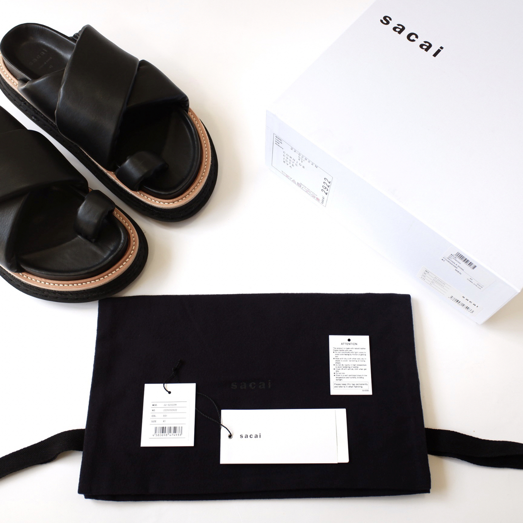 sacai(サカイ)の新品正規品 sacai メンズ レザーサンダル メンズの靴/シューズ(サンダル)の商品写真