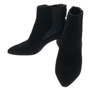 【美品】  COLE HAAN / コールハーン | MC ETTA BOOTIE 60  スエード モダンクラシックス エッタ ブーティ ヒールショートブーツ | 23.5 | ブラック | レディース