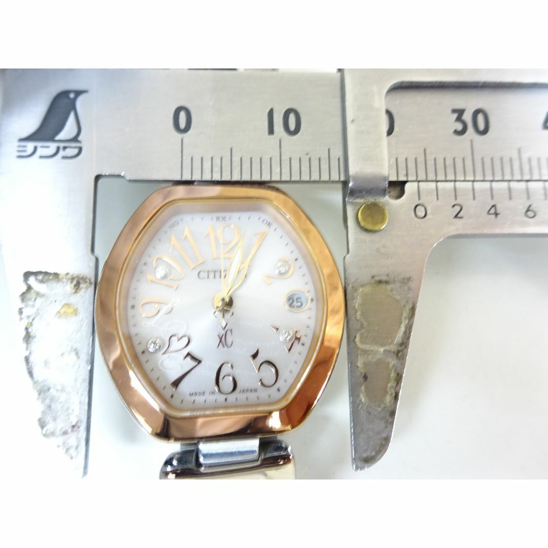 M宇025 / CITIZEN シチズン XC 腕時計 電波ソーラー デイト レディースのファッション小物(腕時計)の商品写真