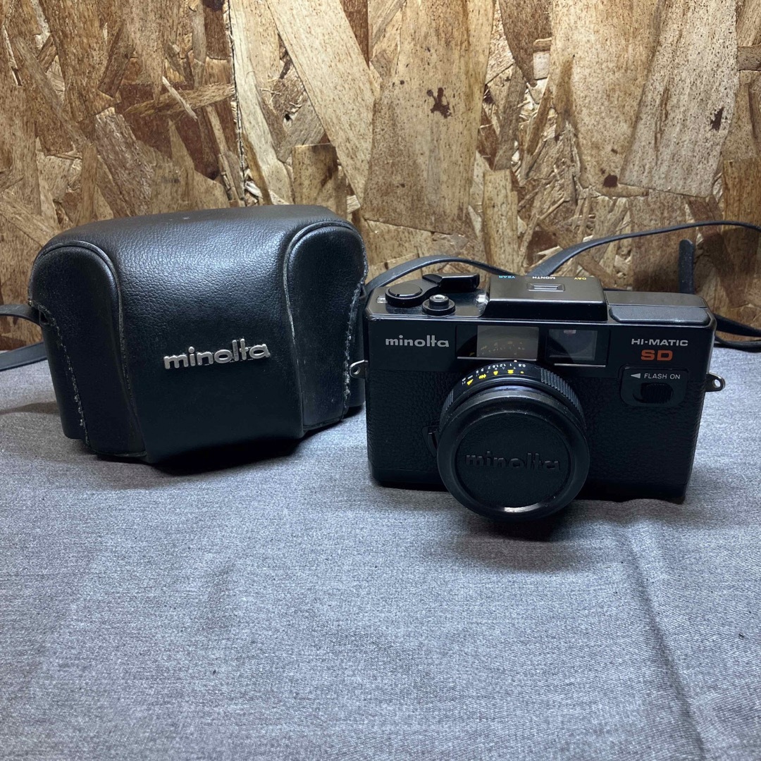 【Nつ1275】MINOLTA HI-MATIC SDカメラフィルムカメラ  スマホ/家電/カメラのカメラ(フィルムカメラ)の商品写真